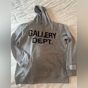 Gallery Dept Gray Hoodie thin material
